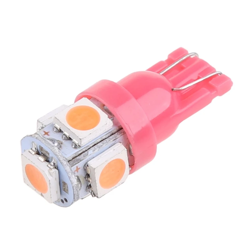 Розовый T10 5050 SMD 5 светодиодный 194 168 W5W клиновисветильник ная лампочка ксеноновая