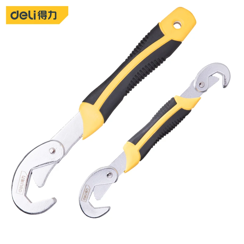 Deli Two Piece Set Of Multifunctional Wrench Multi Size Snap Ring Hand Wire stripper Nippers Multipurpose kits electric tools