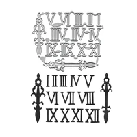 new arrival paper dies roman numeral metal cutting die for scrapbooking embossing stencil cards making craft china supplier 2021