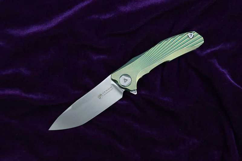 Складной нож VENOM Kevin John New Concept Flipper титановый Карманный резец для кемпинга и охоты