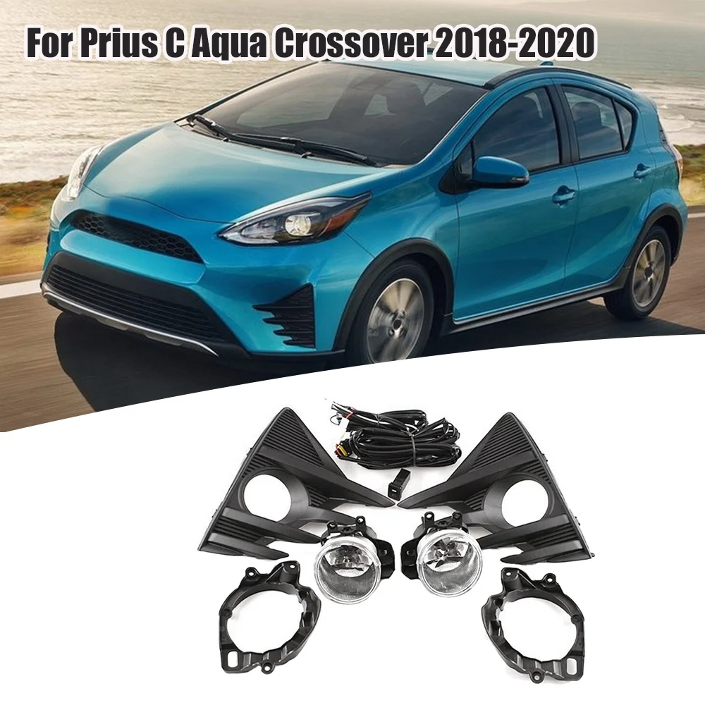 

Передний бампер автомобиля, деталь в сборе с жгутом проводов переключателя для 2018-2020 Toyota Prius C