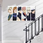 Художественная анимационная Настенная картина для гостиной, аниме, постер с мультяшным рисунком, юютсу, кайсен, сукуна юцзи, итадора, кугисаки