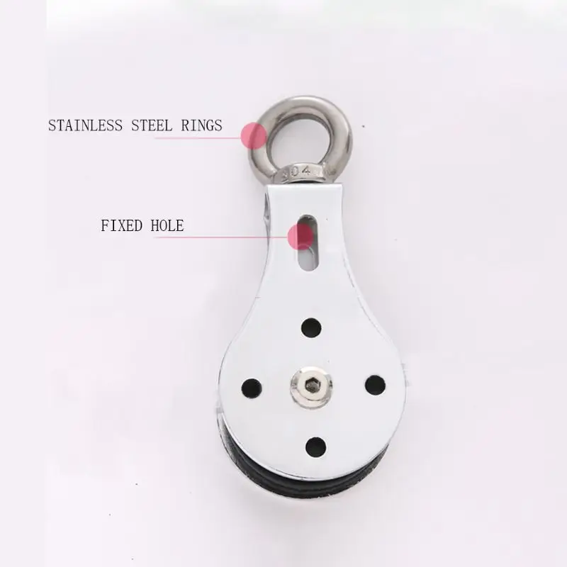 

300KG Groove Wheel Mute Swivel Fitness Strength Training Bearing Lifting Pulley