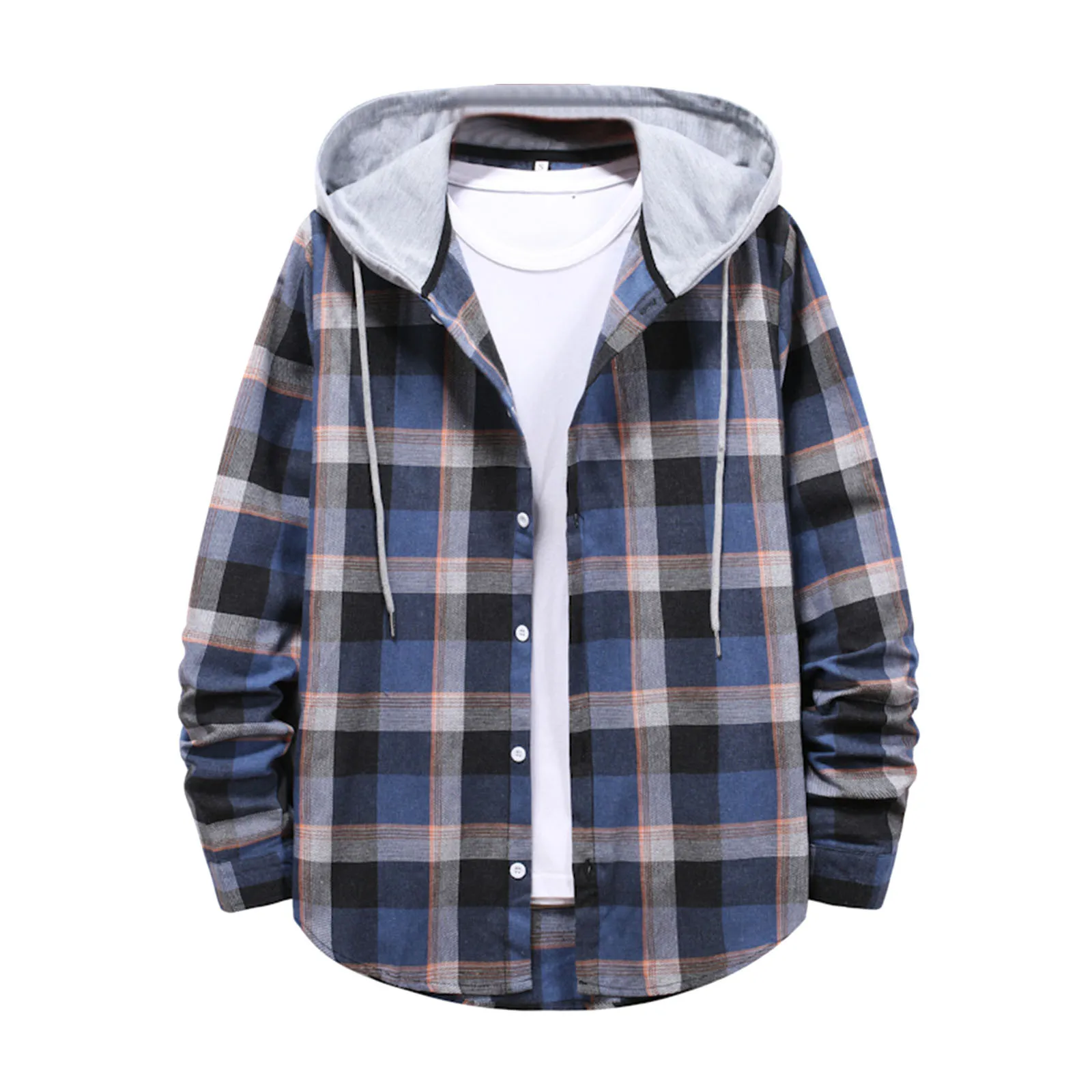 

Men's Jackets Stitching Long Sleeved Casual Windbreaker Hoodies Streetwear Jacket Top