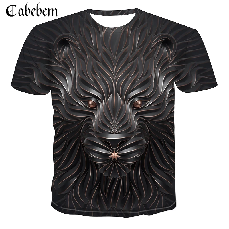Модная трендовая креативная цветная 3D мужская футболка с рисунком волка новые