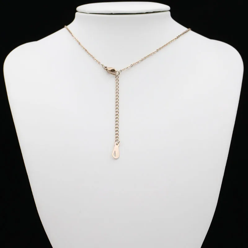 Fengnee Роскошные ювелирные изделия из нержавеющей стали для женщин Любовь розовое