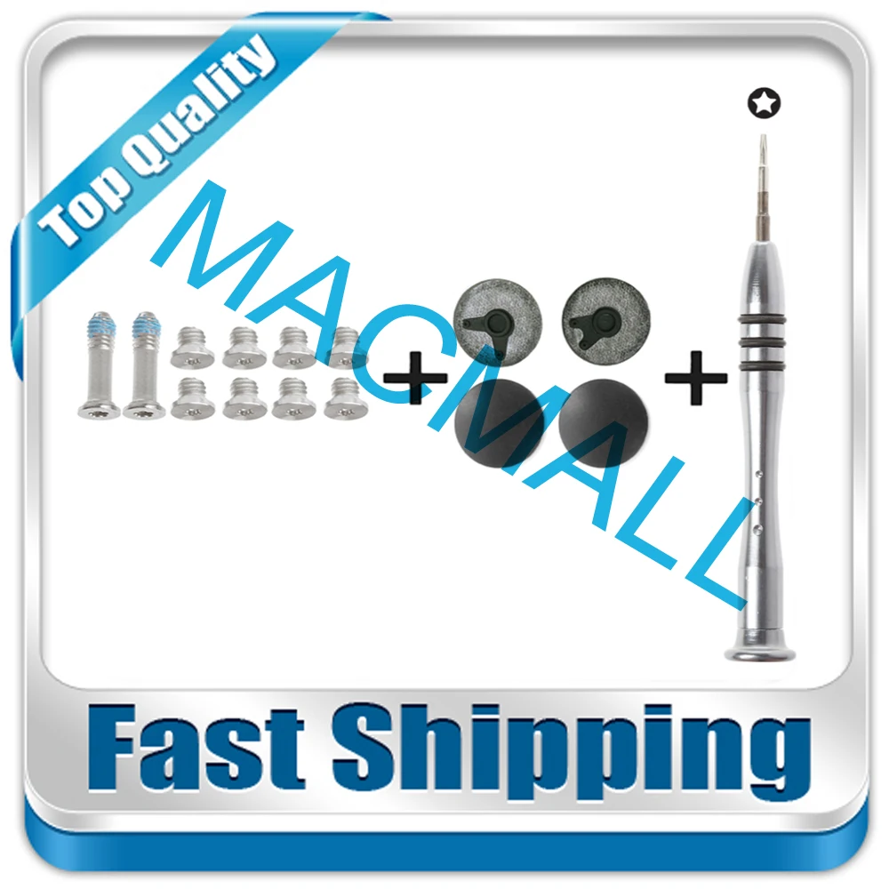 

New For MacBook Air A1369 A1466 Bottom Case Cover Feet Foot+Screw Set +Screwdriver