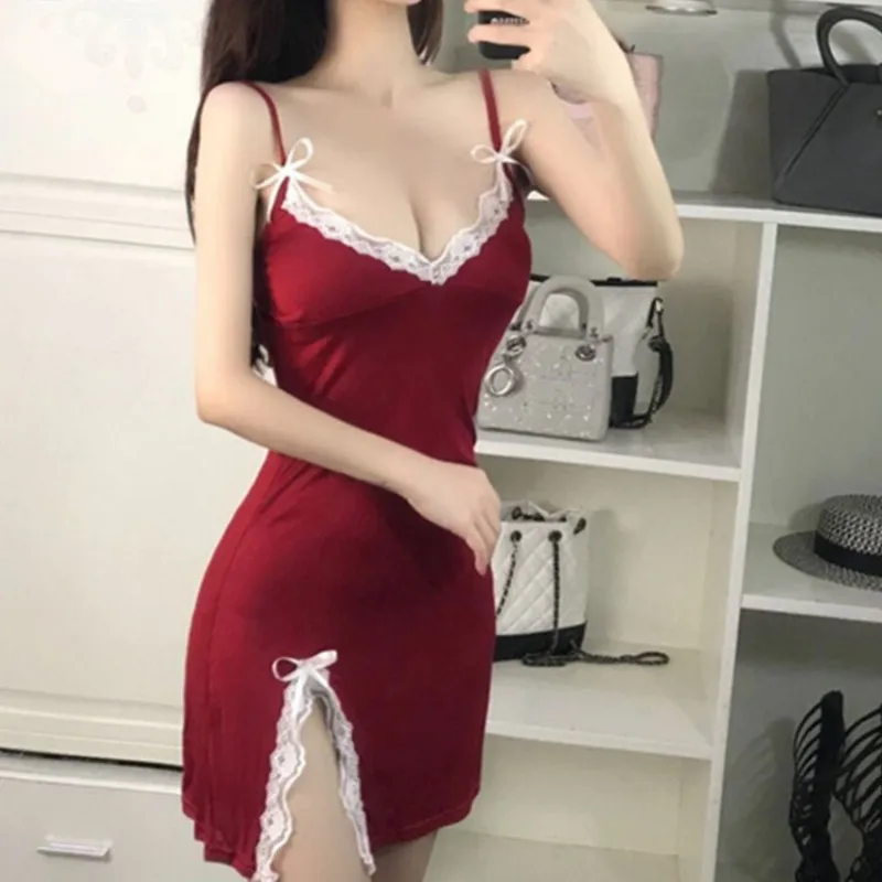 Женское мини-платье с V-образным вырезом открытой спиной и низким | Женская одежда