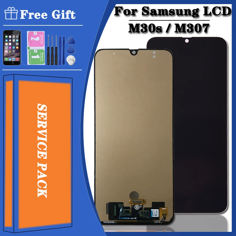 

100% test LCD For SAMSUNG Galaxy M30S LCD M307 Display SM-M307F/DS LCD Screen Touch Sensor Digitizer Assembly