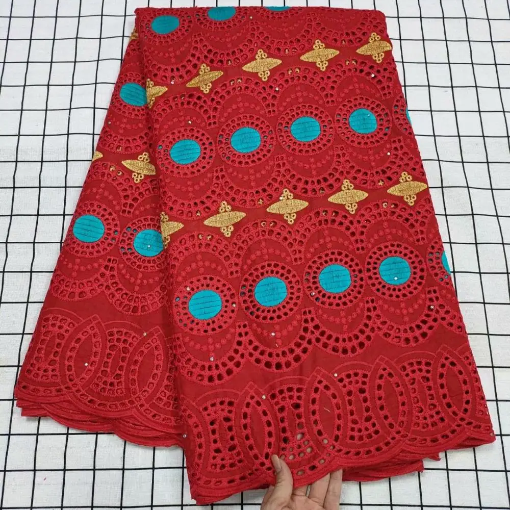 

nigerian lace fabric high quality swiss voile lace in switzerland brode coton africain embroidery fabric cotton lace 5yard