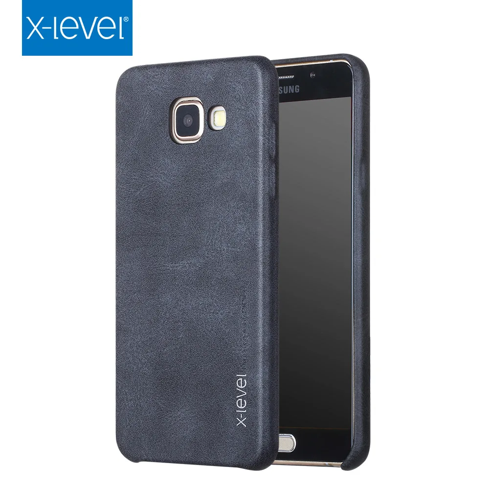 X-Level Vintage Leather Case For Samsung Galaxy A7 2017 A720F/DS Cases Back Cover 2016 A710F/DS Dual Sim Coque |