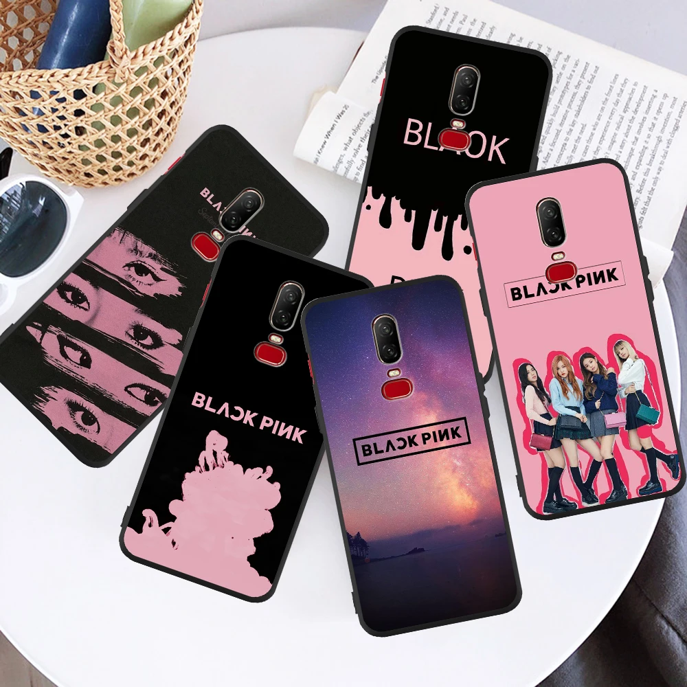 

BLACK Or PINK fashion marble girls for Oneplus 8 5 6 7 One Plus 5T 6T 7T 8 Pro Phone Case Coque Funda Cover Luxury etui cases