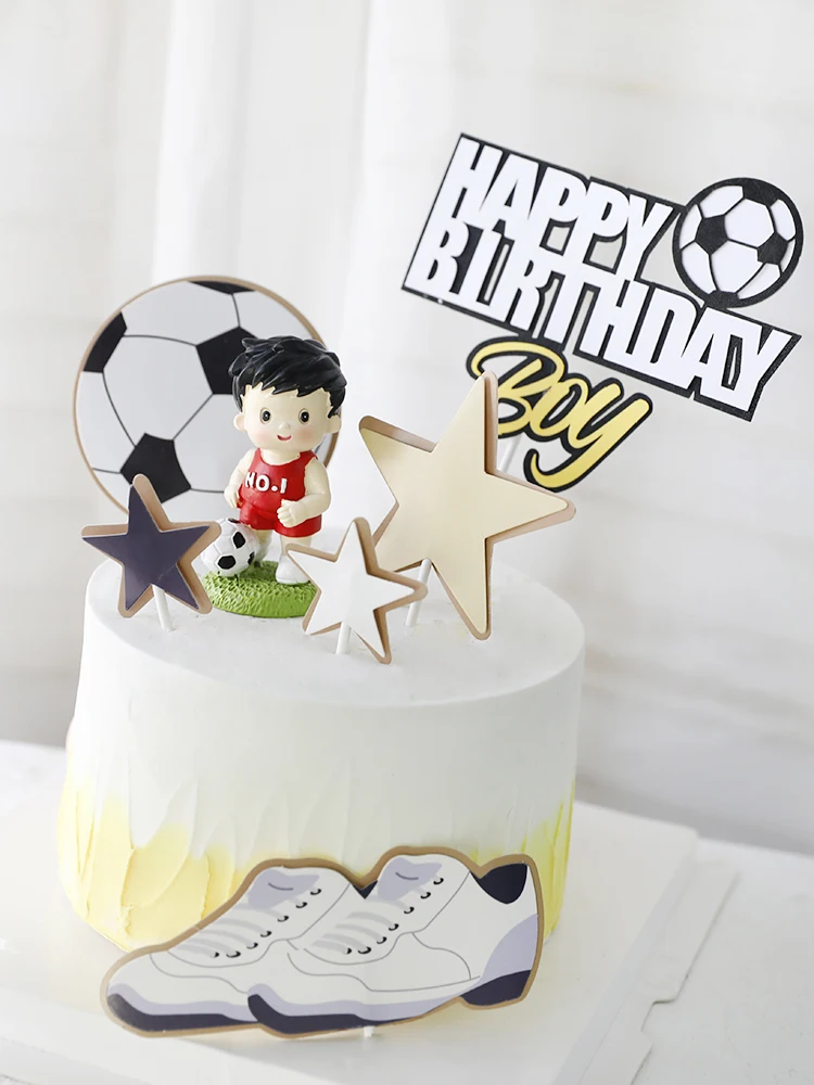 Футбол баскетбол спортивный Тип торт Топпер Для детей день рождения поставки