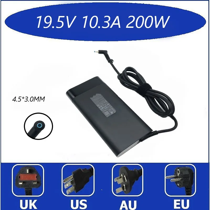 

Для HP Shadow Wizard 4 5 6AIR game book адаптер питания 200 Вт Зарядное устройство 19,5 V10.3 A 200 Вт для hp tpn-la10