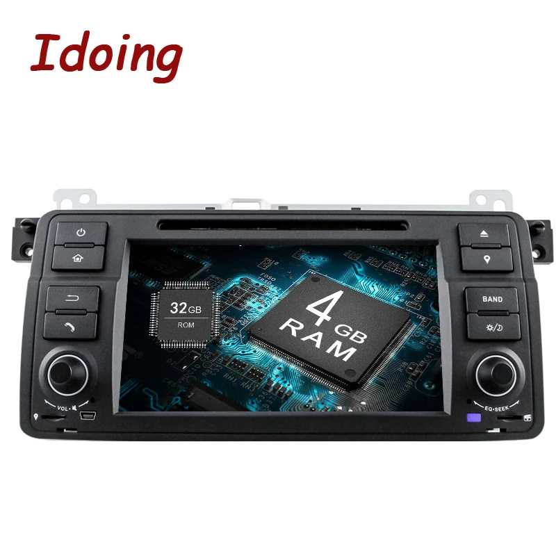 Idoing Android9.0 4 Гб ОЗУ 32 ПЗУ 8 ядер для BMW E46/320/325 1Din Автомобильный мультимедийный dvd