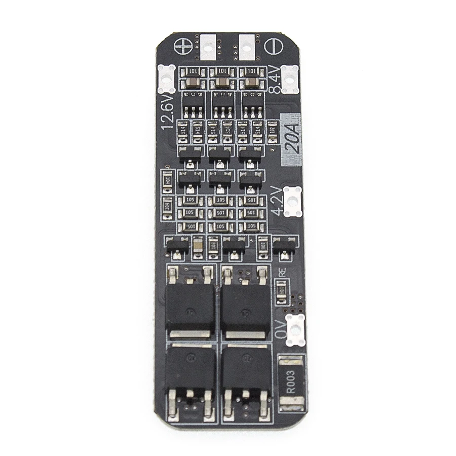 3S 20A литий-ионный аккумулятор 18650 зарядное устройство PCB плата защиты BMS для сверлильного мотора 12,6 V Lipo сотовый модуль 64x20x3,4 мм DIY