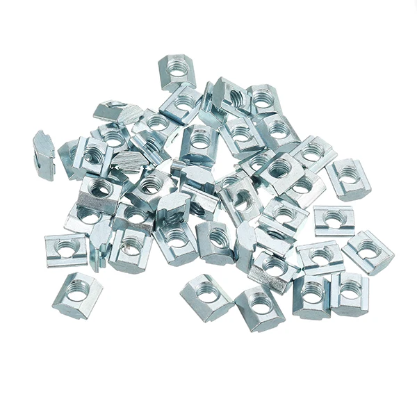 

50pcs M6 T Sliding Nut Carbon Steel T Sliding Nut for 2020 Aluminum Profile