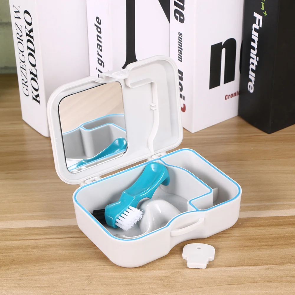

2pcs Denture Box Case Retainer False Teeth Storage Case Box Container
