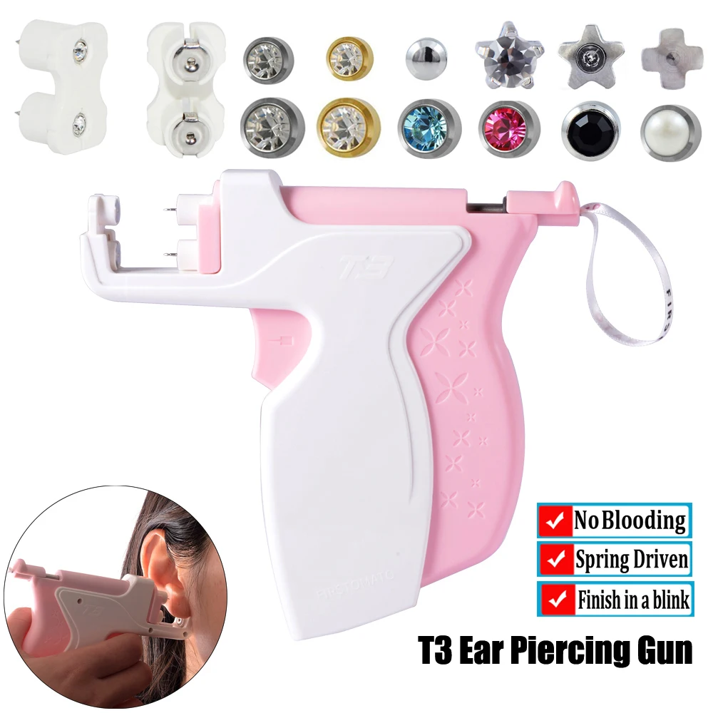 Профессиональный Пистолет Для Пирсинга Ушей новый дизайн T3 инструменты для
