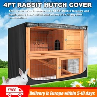 4ft dustproof 210d oxford cloth rabbit cage hutch box covers rain wind snow waterproof protection outdoor patio furniture covers