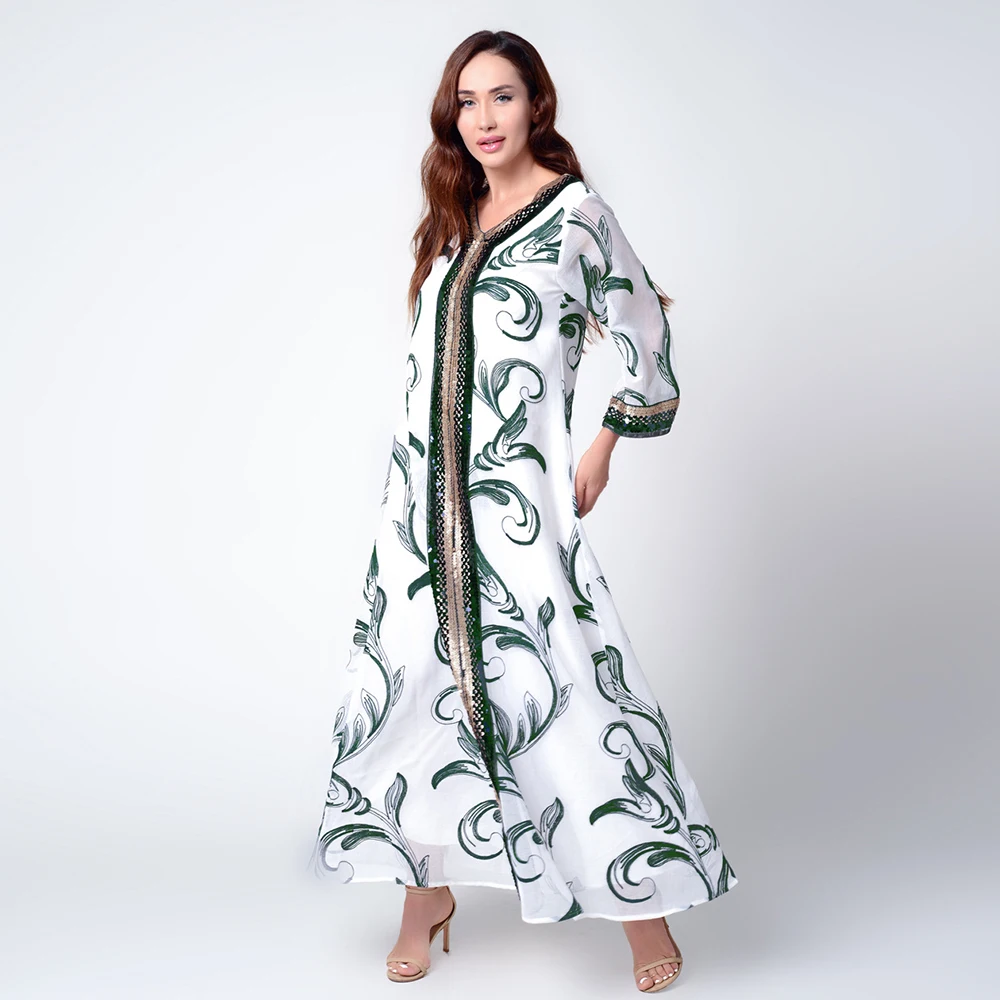 ИД Мубарак Абая Дубай Турция мусульманское платье Vestidos Robe Femme Исламской для