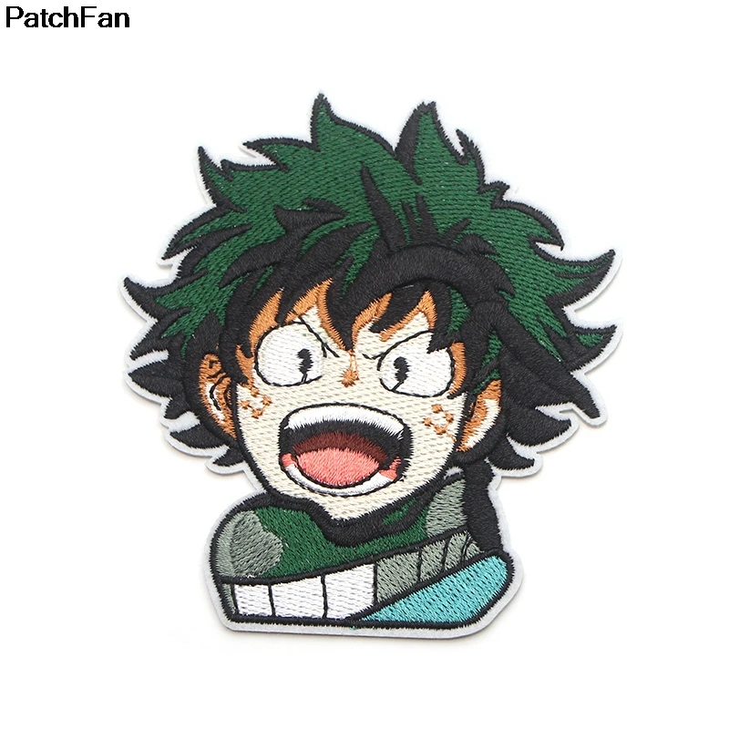 2 Patchfan My hero Academy, Мультяшные железные нашивки, одежда с вышивкой, лоскутные аксессуары, значки на заказ, A2336 - Цвет: 2