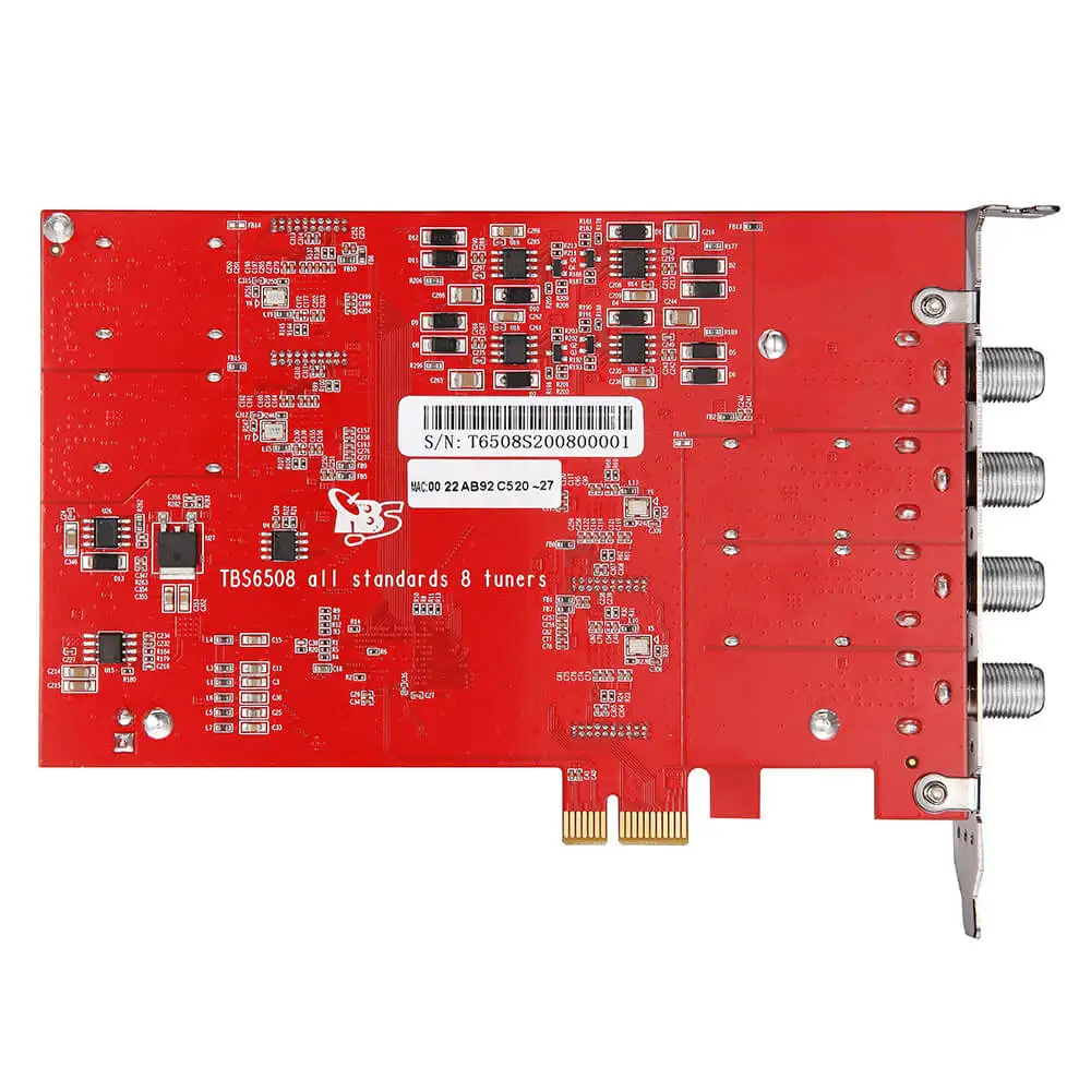 TBS6508 DVB-S2X/S2/S/T2/T/C2/C/ISDB-T Octa тюнер PCI-e карта Поддержка VCM CCM QPSK 8PSK 16apsk 32apsk | Электроника