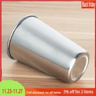 Белая винная чашка, классическая кружка для бара, кружка из нержавеющей стали, стеклянный ликер с защитой от падения, домашняя бутылка для воды