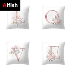 Чехол-наволочка для детской комнаты, с буквами и английским алфавитом, чехол для подушки из полиэстера