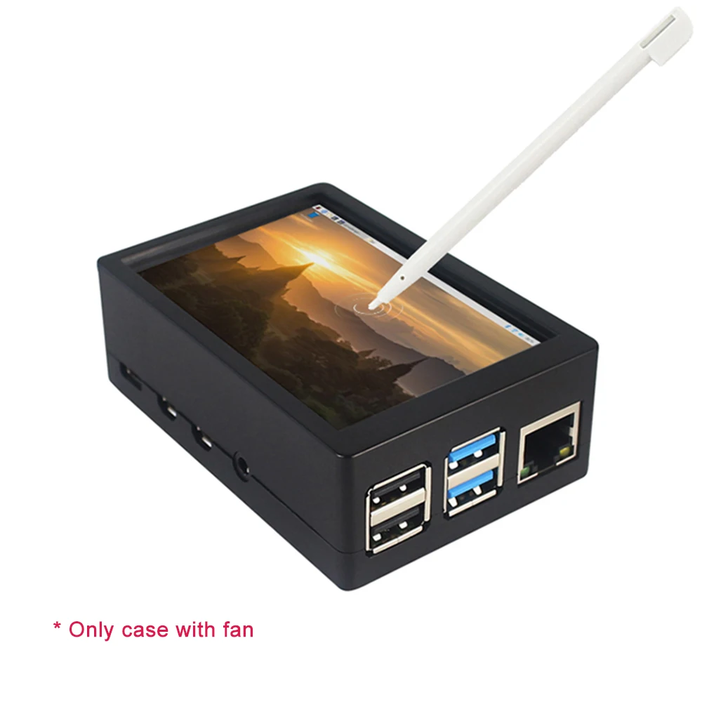 Чехол для raspberry pi 4 черный защитный многофункциональный чехол из АБС пластика