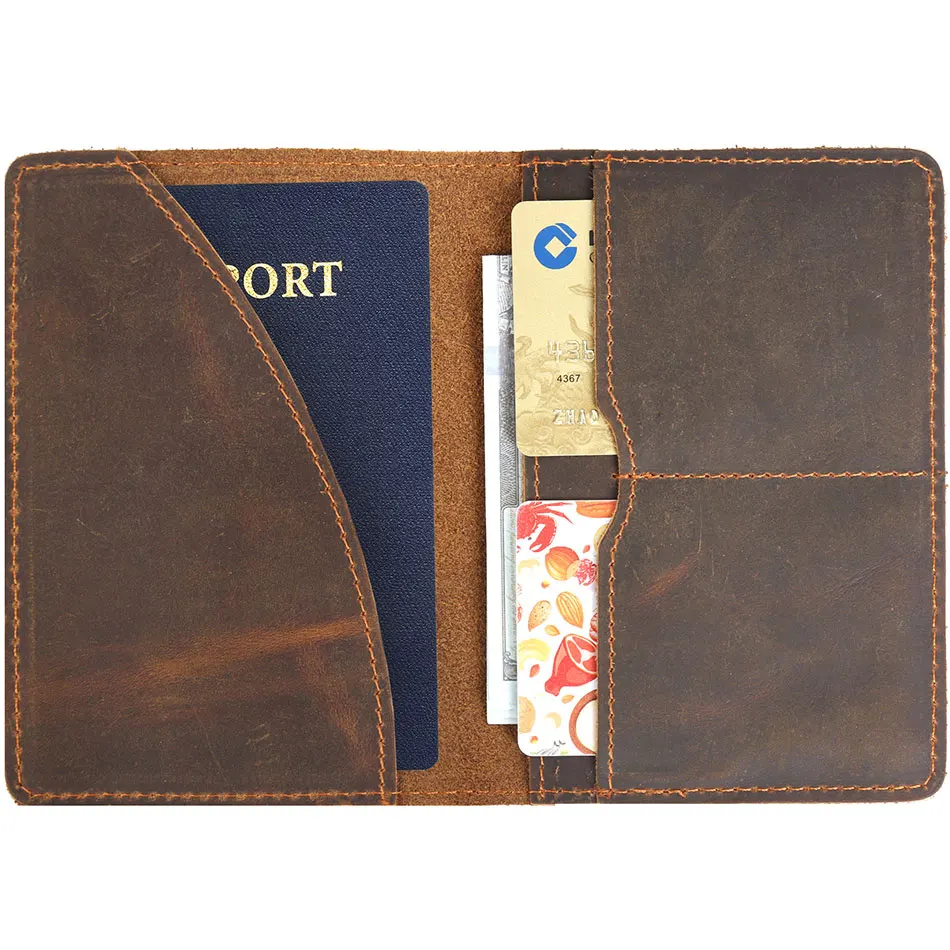 Обложка для паспорта мужская из натуральной кожи бумажник удостоверения