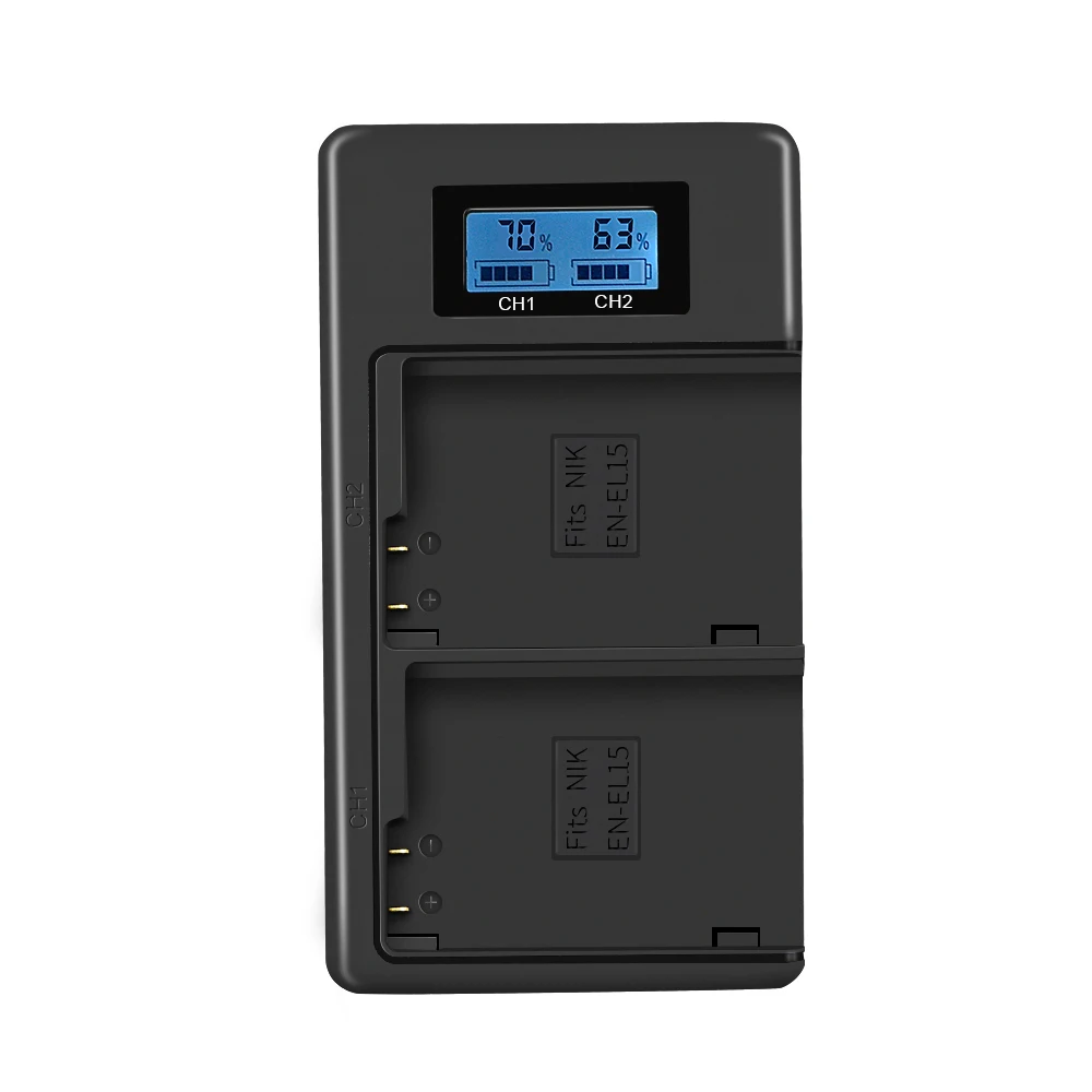 USB ЖК дисплей Смарт EL 15 Зарядное устройство Камера Батарея для Nikon D7200 D600 D850 D750 D610