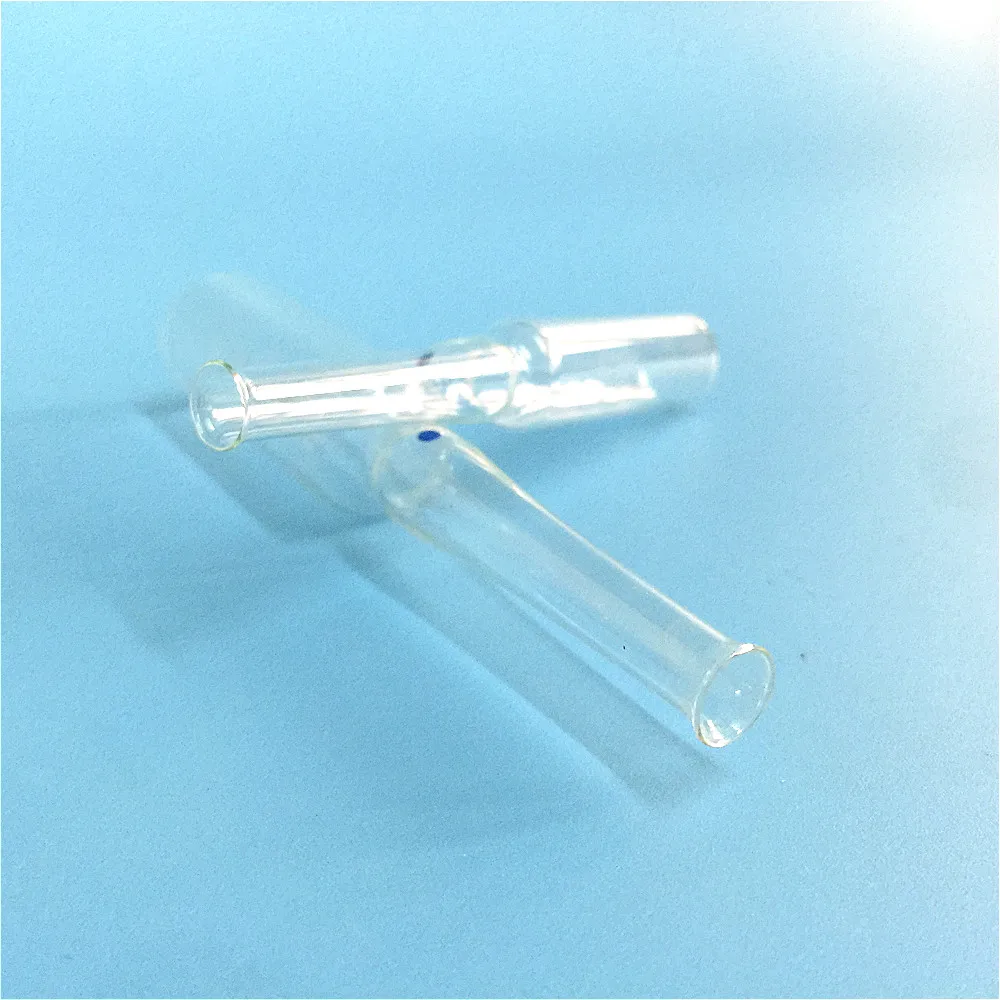 Прозрачное стекло ампула бутылка 20 мл легко ломающееся белое кольцо