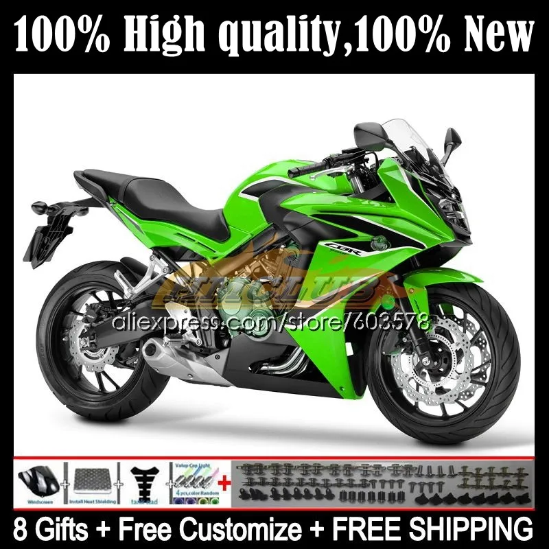 

CBR-650 For HONDA CBR 650F 650 CBR650 F CC 93CL.42 CBR650F 11 12 13 14 15 CBR-650F 2011 2012 2013 2014 2015 Fairing Glossy green