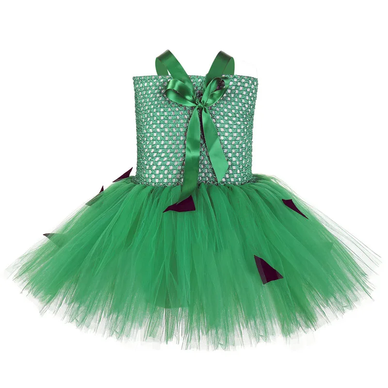 Забавное платье на Хеллоуин зеленые платья-пачки для девочек детская одежда с