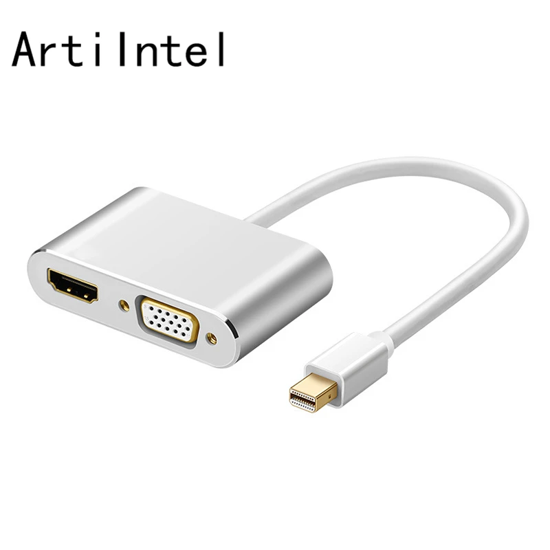 Mini DisplayPort к HDMI VGA адаптер Thunderbolt 2 конвертер DP кабель для MacBook Air 13 Surface Pro 4 DisplayPort| |