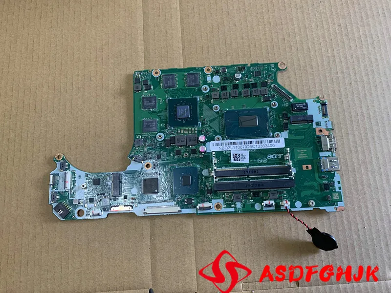 

Original NB.Q3L11.004 DH5VF LA-E952P Acer System Board Motherboard AN515-53-52FA Notebook WITH I5-8300H AND GTX1050MTI Test OK