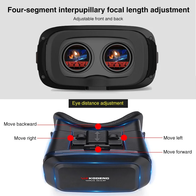 Оригинальное 3D Виртуальная реальность VR стекло ert 0 600 бинокль для близорукости