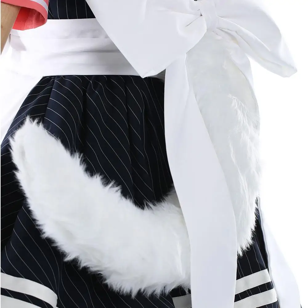 

Anime!Virtual Youtuber Inuyama Tamaki Maid Dress Cosplay Costume Cute Lolita Uniform Arpon Dress Halloween Costumes for Women