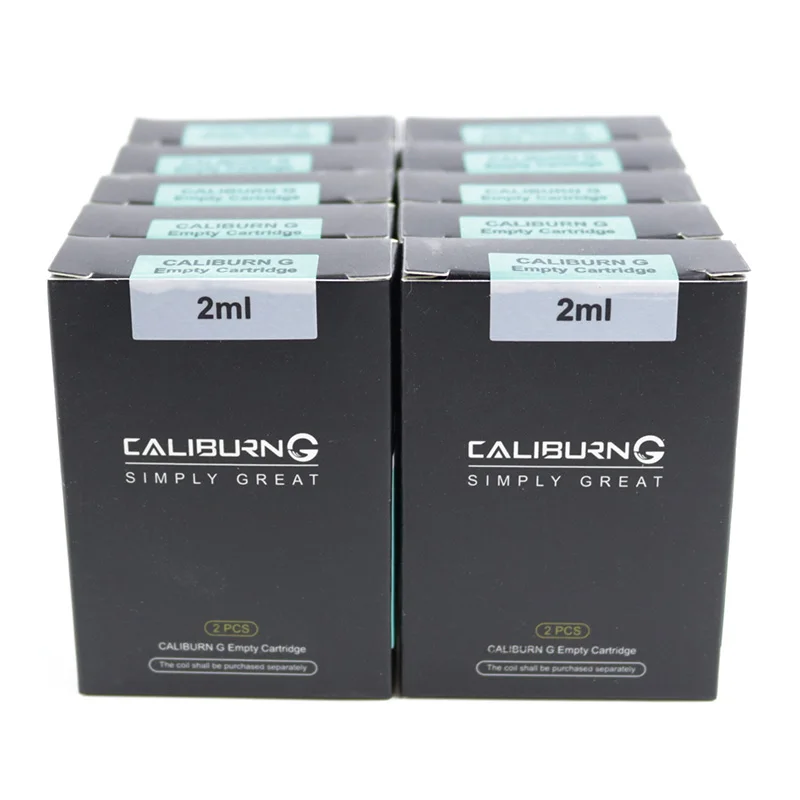 

Wholesale Original Caliburn G Pod 2ml Empty Pod Cartridge Top Filling E-Cigarette Vape Pod for Caliburn G Pod Kit