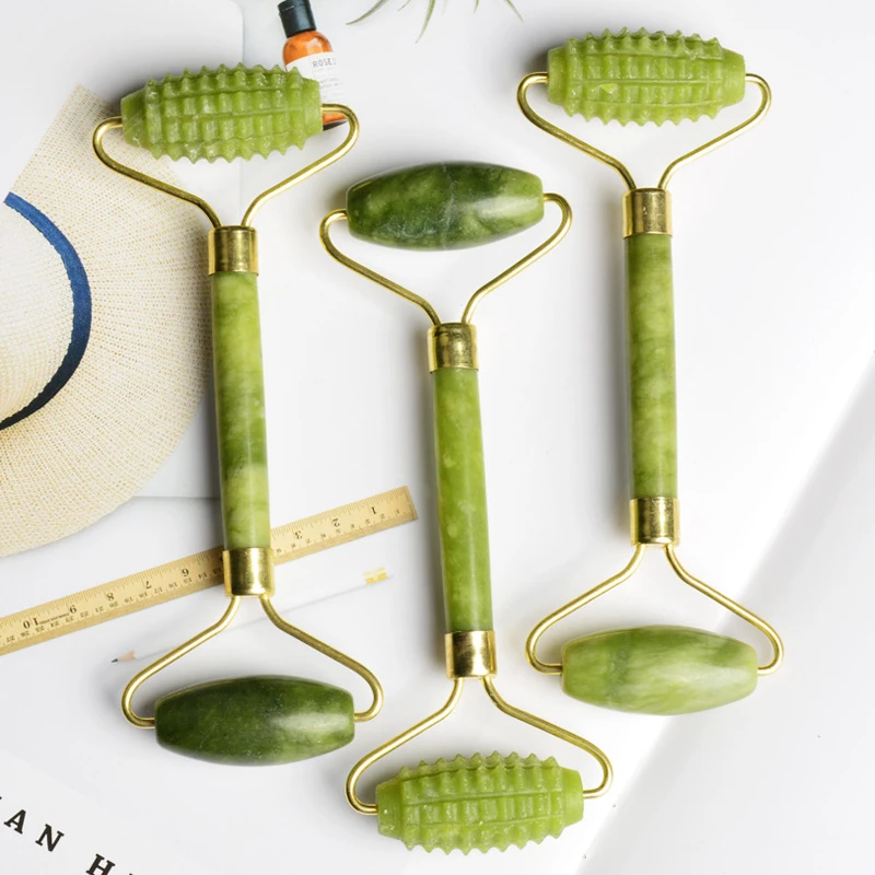 

Jade Roller Quarz Face Roller Naural Stone Jade Massager For Face Eyes Face Massage Relaxation Slim Beauty Tool Neck Thin Lift