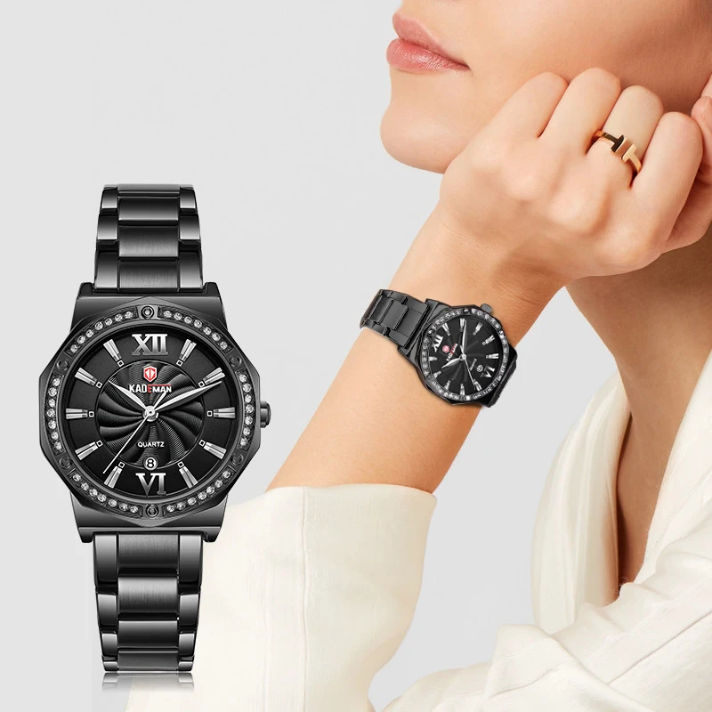 2021 женские часы Топ Роскошный Кристалл платье наручные браслет 3TAM кварцевые