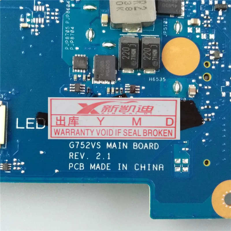 

G752VS Motherboard For Asus G752VM G752VMK G752VS G752VSK Laptop motherboard G752VS Motherboard test 100% OK GTX-1070 I7-6700HQ