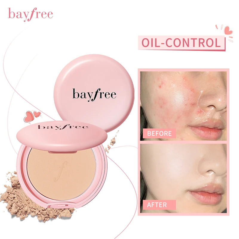 

Bayfree Flawless Finish Setting Powder Foundation Vegan Matte Waterproof Full Coverage Pressed Powder With Puff Makeup