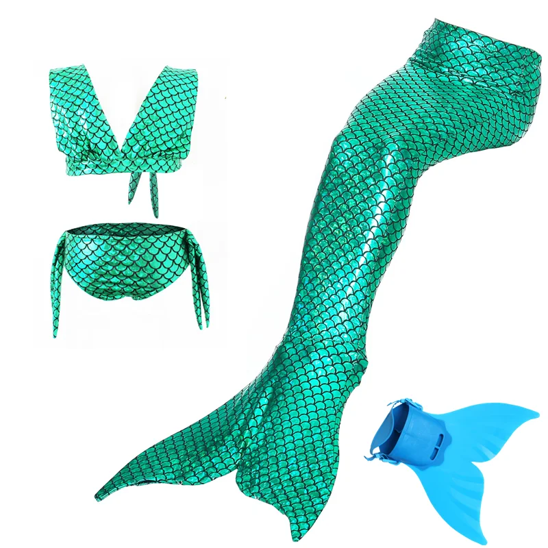 

Summer Beach Swimwear Swimming Mermaid Tail Swimsuit Bikini Girls Dresses for Birthday Party Mermaid Costume Cosplay