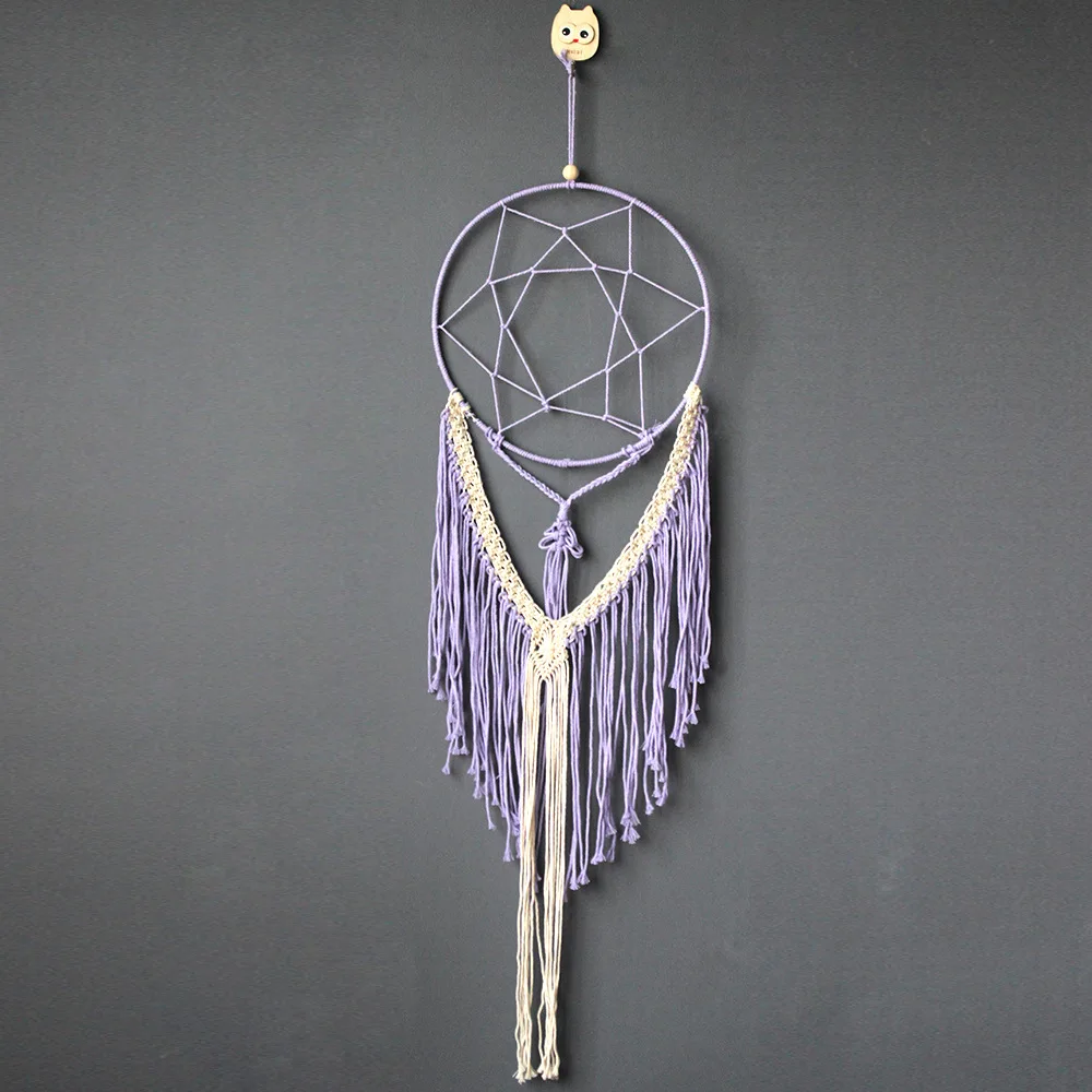 Европейский Креативный искусственный макраме Тканый гобелен пасторальный