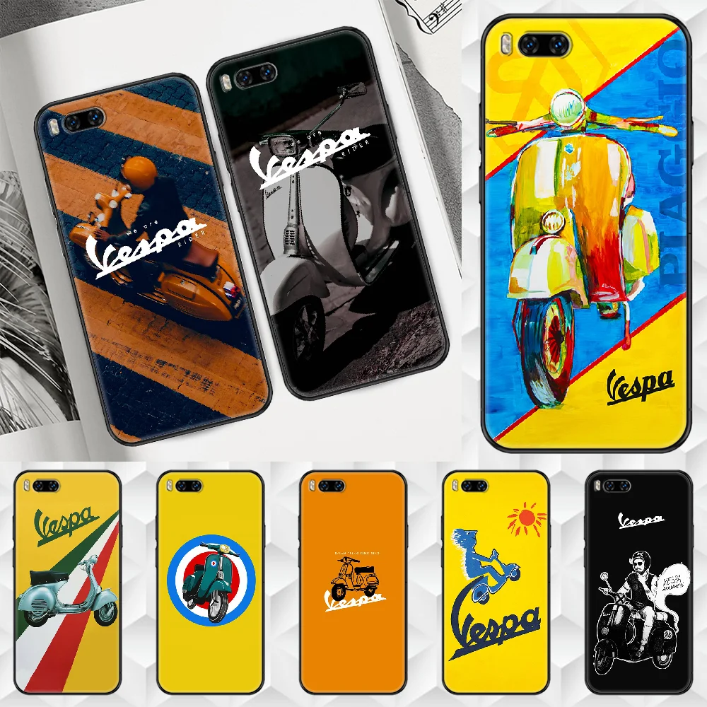 Брендовый чехол для телефона Vespa Scooter Xiaomi Mi Max Note 3 A2 A3 8 9 9T 10 Lite Pro Ультрачерный