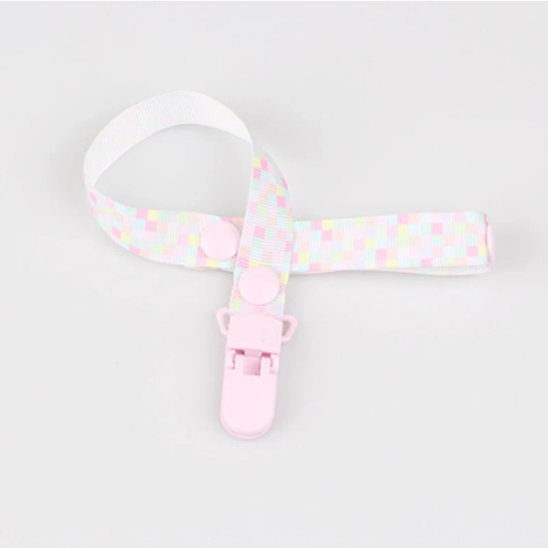 Y009-LightPink 2 шт., Детская Соска с зажимом, цепочка для пустышек, лента, забавная пустышка, держатель, поводок, ремень, держатель для соски, для кормления младенцев - Цвет: Y009-LightPink
