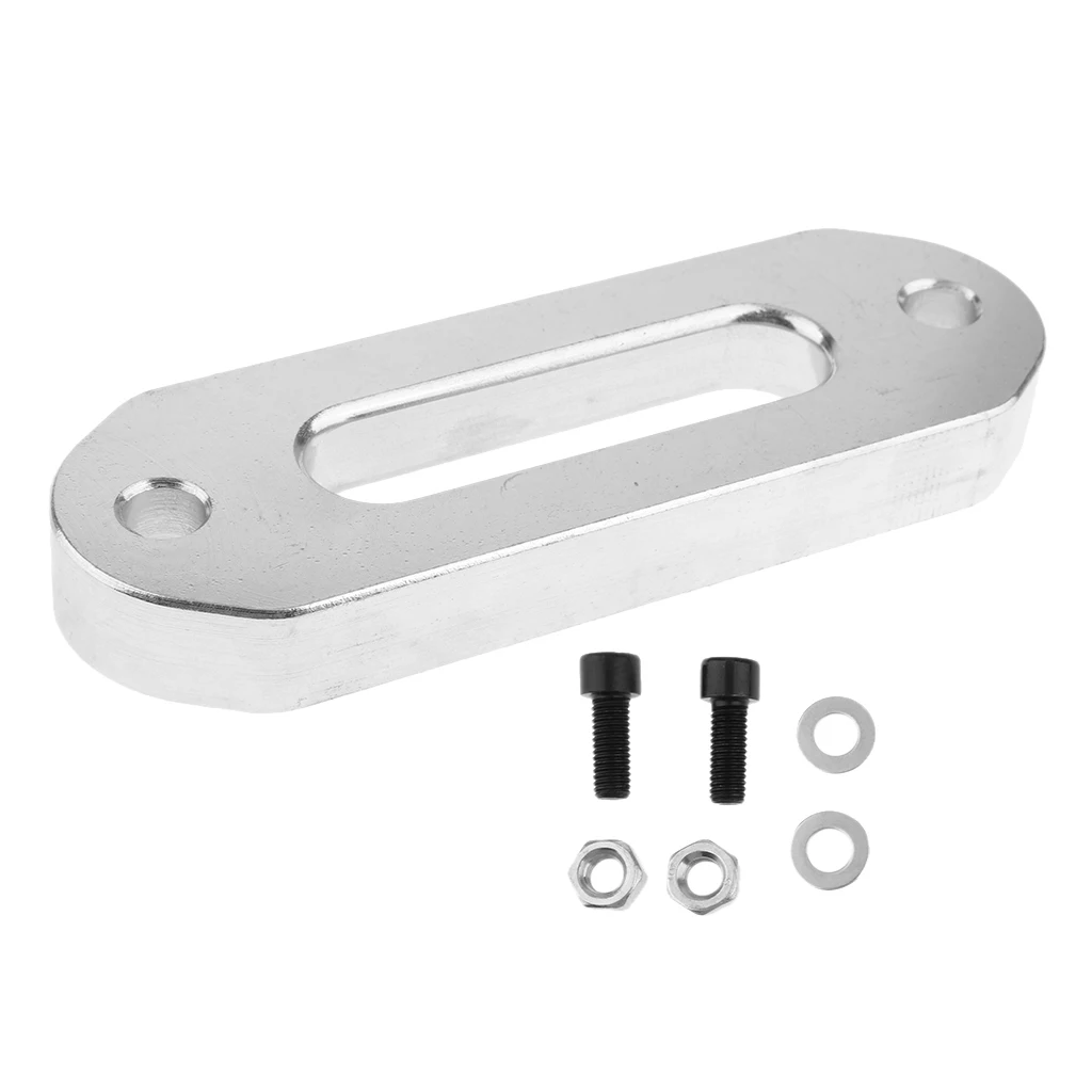 

Алюминий Hawse Fairlead для 3600LB ATV лебедка 4 7/8 "(124 мм) крепление Серебро