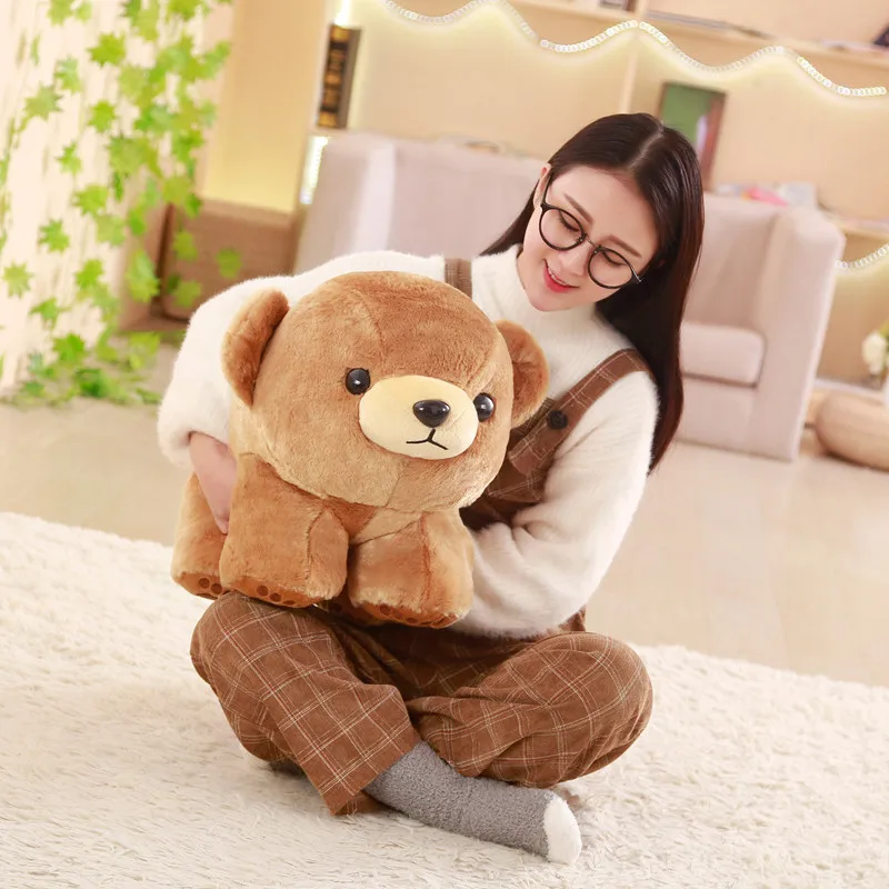 

1pc 35-45cm Cute polar bear doll plush stuffed animal white brown plush bear toy children girl holiday gift